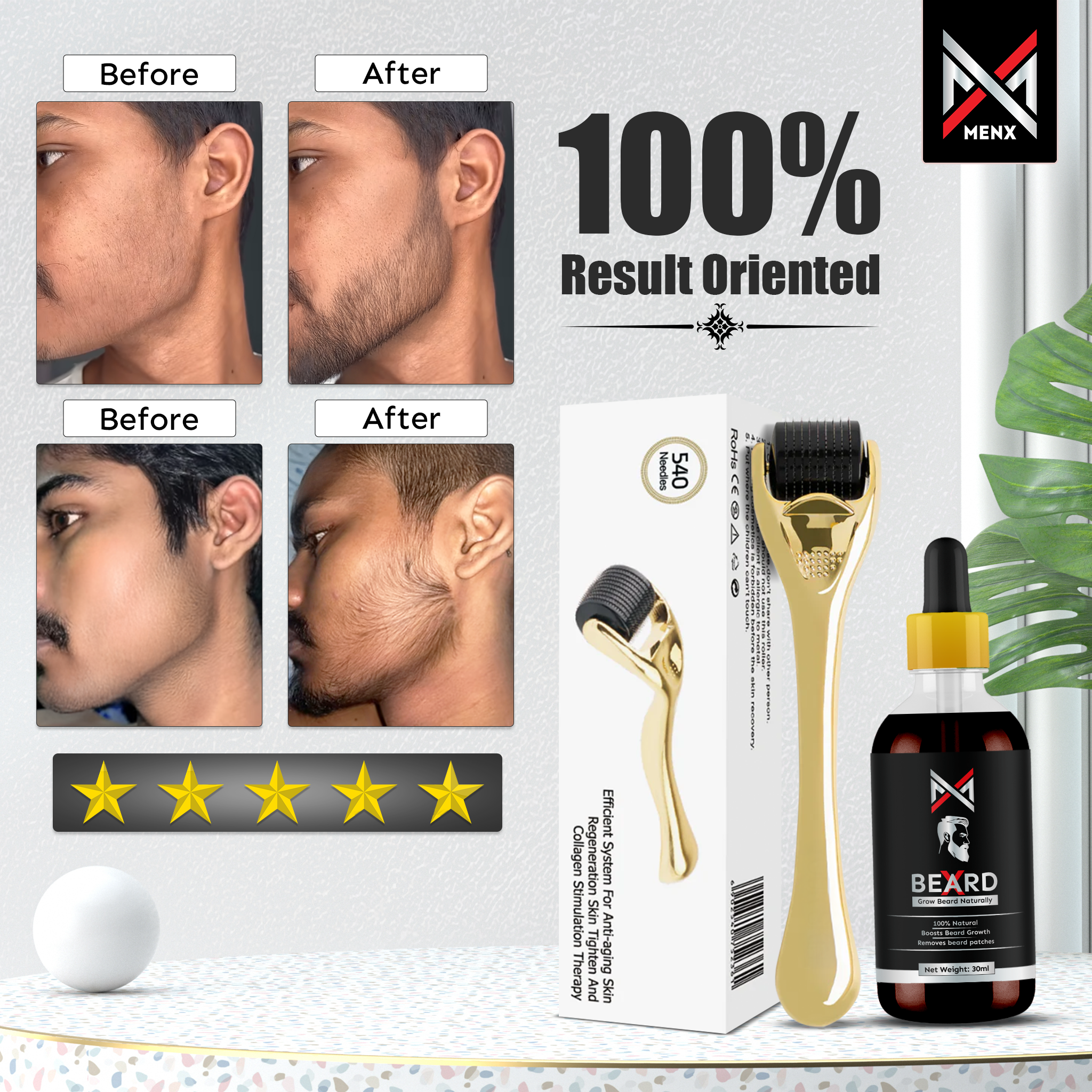 MenX Beard oil after and before 2 (1)